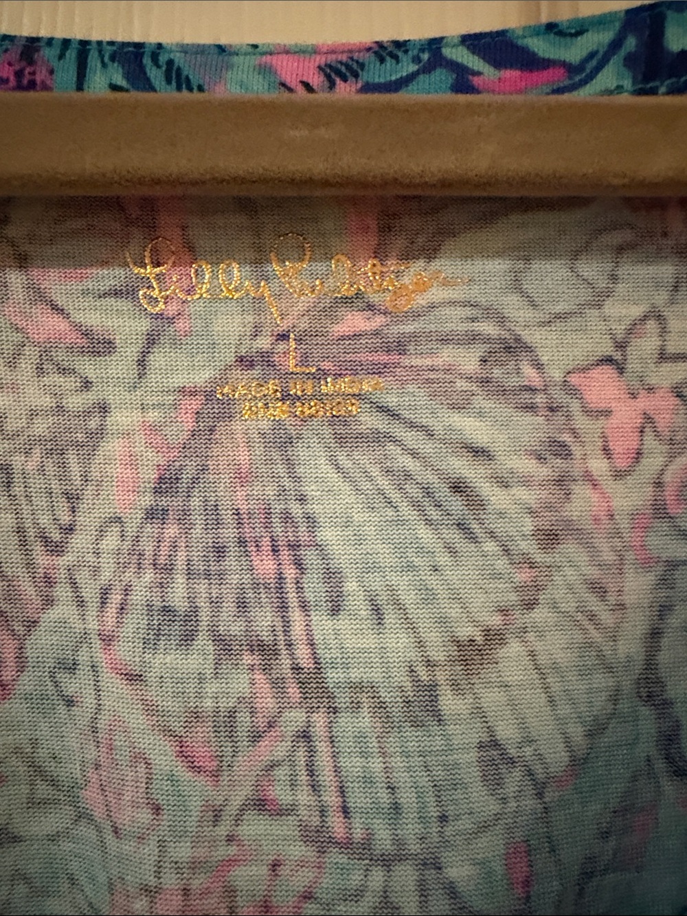 Lilly Pulitzer Blue and Pink Floral Top - Picture 2 of 4